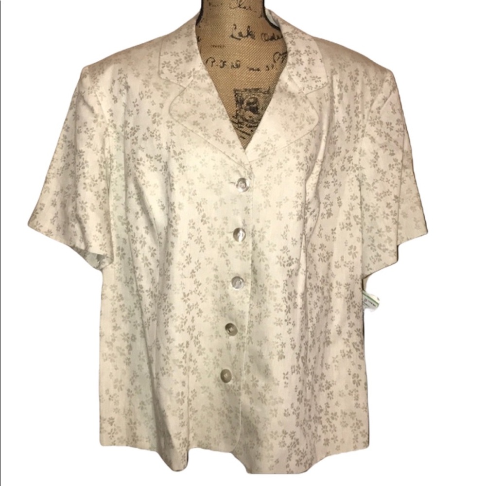 NWOT Washable Linen-Blend Jacket